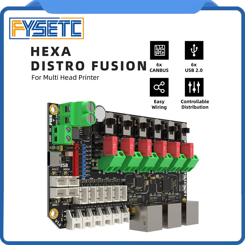 Плата Fusion FYSETC Hexa Distr – обзор и цена Turing Pi 2